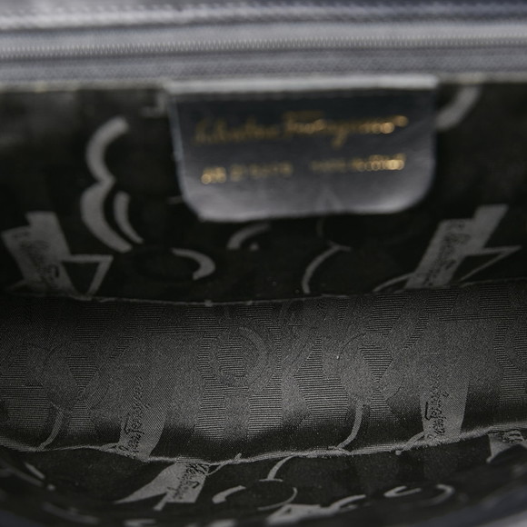 SALVATORE FERRAGAMO Handbag Shoulder Bag AN 21 5209 Black Leather Ladies - Picture 7 of 8